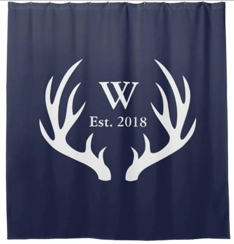 Nordic Nave Blue White Deer Antlers Shower Curtain Stylish Stag Custom Monogram Bathroom Curtains Modern Nordic Home Decoration
Nordic Nave Blue White Deer Antlers Shower Curtain Stylish Stag Custom Monogram Bathroom Curtains Modern Nordic Home Decoration