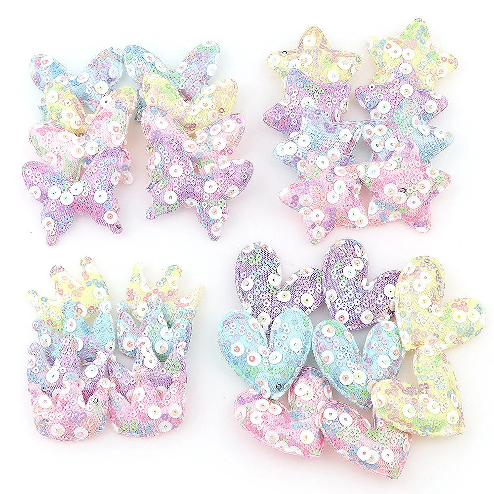 5Pcs/bag Round Glitter 3D Patches Crown Star Heart Pattern Cute Patch Garment Sewing Material Patches For Clothing Decorative
5Pcs/bag Round Glitter 3D Patches Crown Star Heart Pattern Cute Patch Garment Sewing Material Patches For Clothing Decorative
