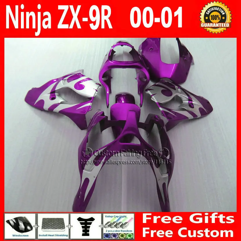 Новинка! Обтекатели для мотоцикла Kawasaki, детали кузова 2000 2001 ZX9R 00 01 ZX9R Ninja, индивидуальный Бесплатный серебристо-фиолетовый Обтекатель + 7 пода...
Новинка! Обтекатели для мотоцикла Kawasaki, детали кузова 2000 2001 ZX9R 00 01 ZX9R Ninja, индивидуальный Бесплатный серебристо-фиолетовый Обтекатель + 7 пода...