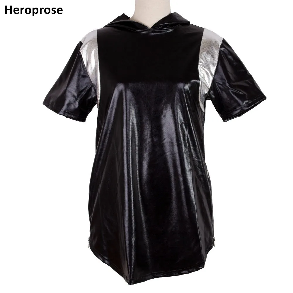 Футболка Heroprose мужская с боковой молнией модная тенниска в стиле хип хоп платье