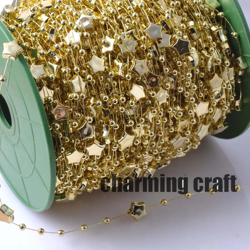 Fishing Line Gold Star pattern plastic Beads Chain Garland Flowers DIY Wedding Party Decoration5 Meters CP0313x
Fishing Line Gold Star pattern plastic Beads Chain Garland Flowers DIY Wedding Party Decoration5 Meters CP0313x