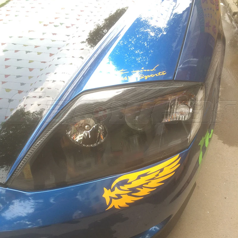 Для Hyundai Coupe углеродное волокно автомобильный Стайлинг налобный фонарь Накладка для бровей наклейка 2003-2006 
Для Hyundai Coupe углеродное волокно автомобильный Стайлинг налобный фонарь Накладка для бровей наклейка 2003-2006