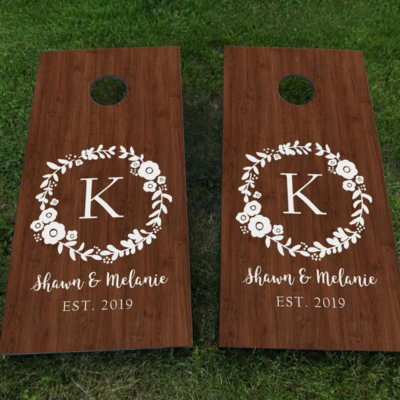 Custom Wedding Cornhole Board Decals Set Of Two Wedding Monogram Sign Game Sticker DIY Design Decor Removable Murals WE25
Custom Wedding Cornhole Board Decals Set Of Two Wedding Monogram Sign Game Sticker DIY Design Decor Removable Murals WE25