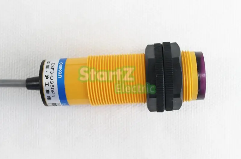 Photoelectric switch transducer E3F3-DS50N1 diameter 30mm distance 50cm diffuse reflection type NPN NO DC
Photoelectric switch transducer E3F3-DS50N1 diameter 30mm distance 50cm diffuse reflection type NPN NO DC