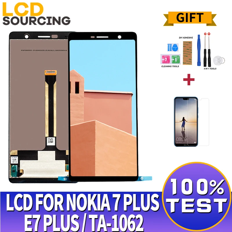 ЖК-дисплей 6,0 дюйма для Nokia 7 Plus, ЖК-экран с сенсорным экраном и дигитайзером в сборе для Nokia E7 plus, дисплей на замену для TA-1062
ЖК-дисплей 6,0 дюйма для Nokia 7 Plus, ЖК-экран с сенсорным экраном и дигитайзером в сборе для Nokia E7 plus, дисплей на замену для TA-1062