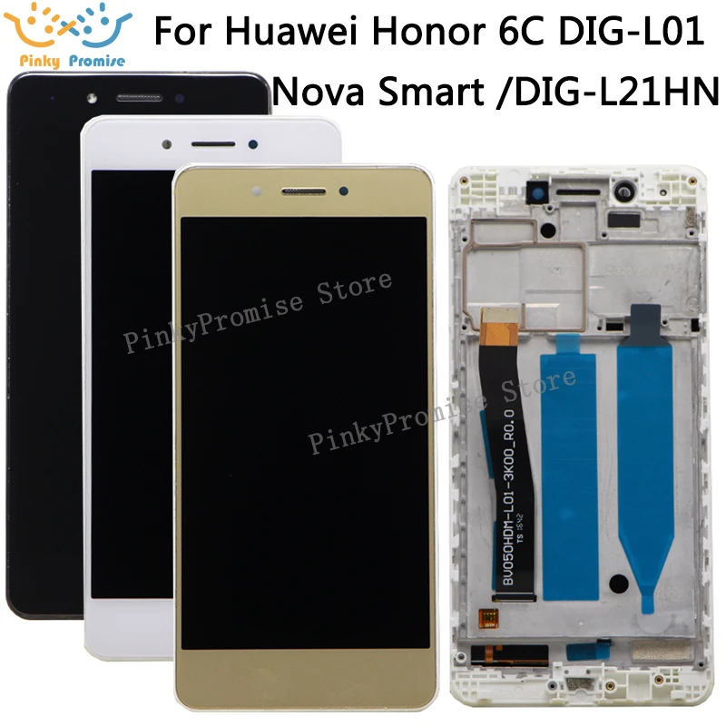 5 0 ''для Huawei Honor 6C DIG L01/Nova Smart/DIG L21HN Полный ЖК дисплей + кодирующий