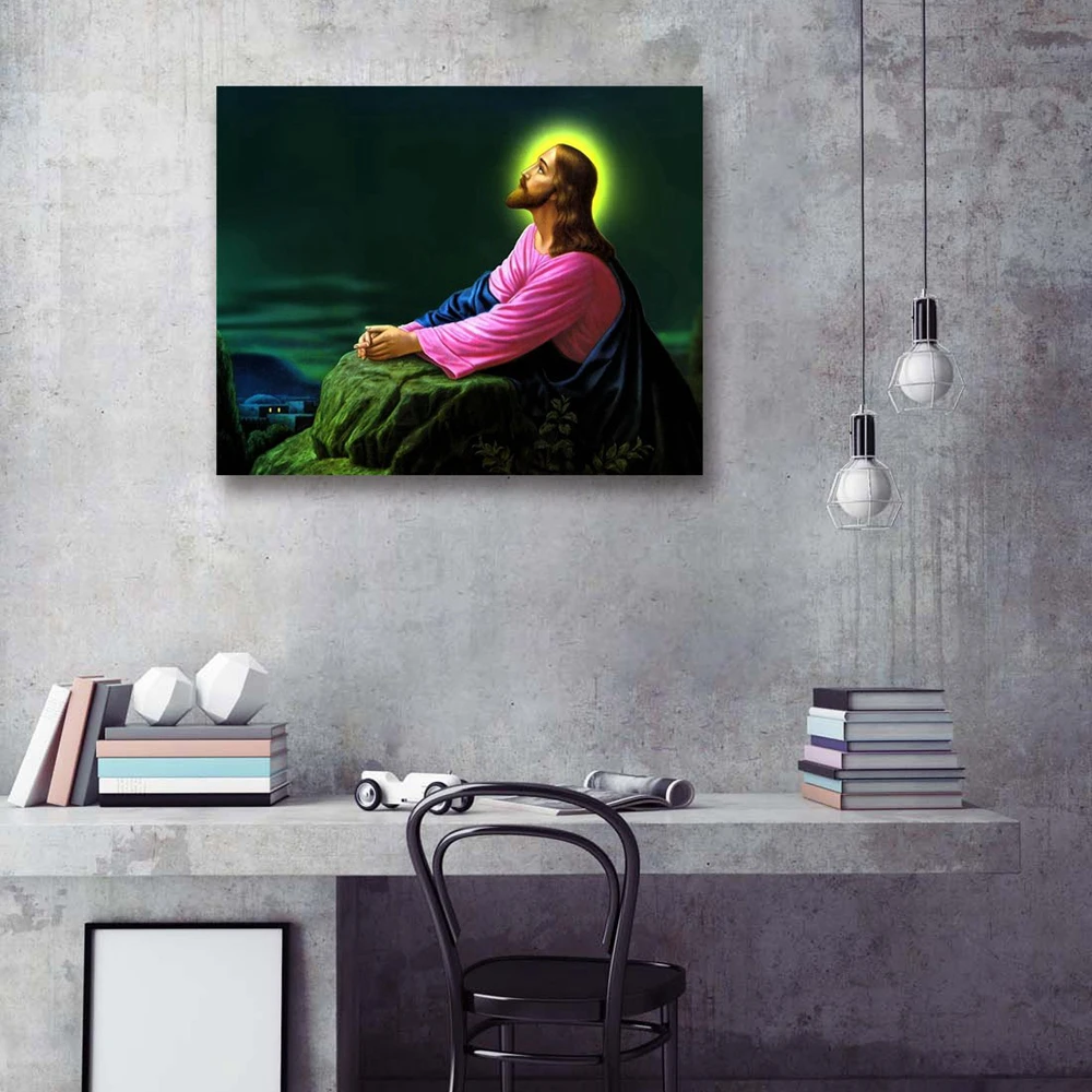 Jesus Christ Canvas Wall Art Holy Portrait Artwork Christian Painting for Living Room Bedroom Church Wall Decor Drop Shipping
Jesus Christ Canvas Wall Art Holy Portrait Artwork Christian Painting for Living Room Bedroom Church Wall Decor Drop Shipping
