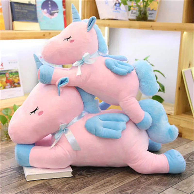 50/75cm New Arrival crouching ribbon Unicorn plush Toy soft animal stuffed unicornio horse doll Cute Christmas gift for child
50/75cm New Arrival crouching ribbon Unicorn plush Toy soft animal stuffed unicornio horse doll Cute Christmas gift for child