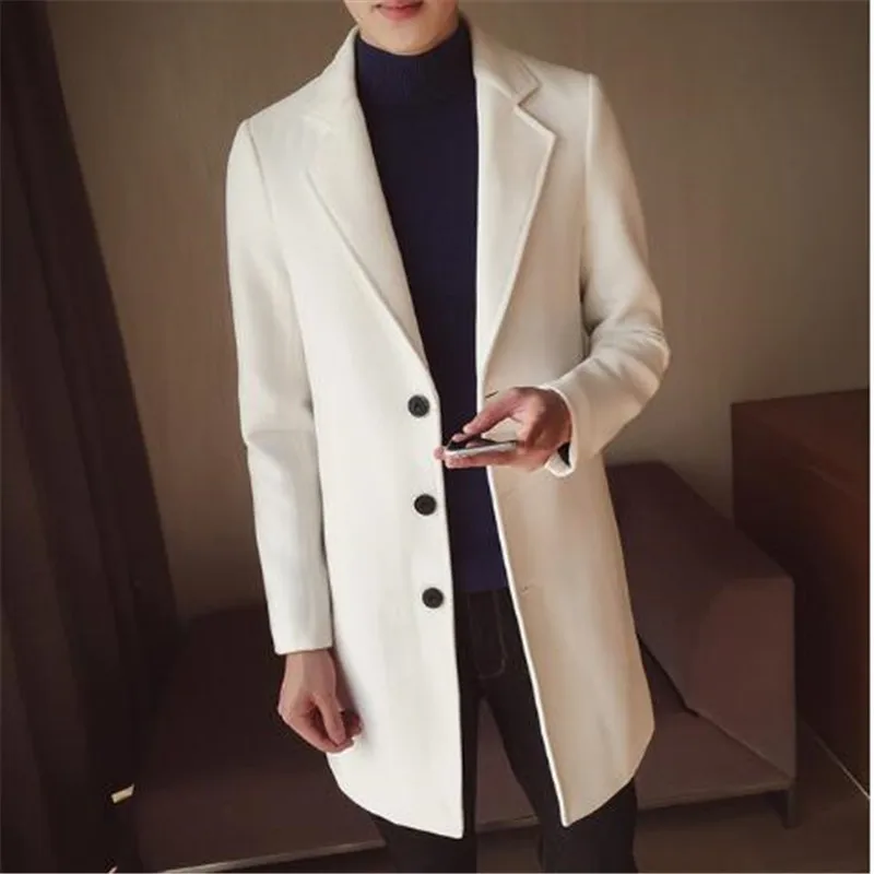 2018 Fashion Britsh Style Trench Coat Men Slim Wool Coats Turn Collar Single Button Jackets Mens Overcoat Khaki Dark Grey 5XL4XL
2018 Fashion Britsh Style Trench Coat Men Slim Wool Coats Turn Collar Single Button Jackets Mens Overcoat Khaki Dark Grey 5XL4XL