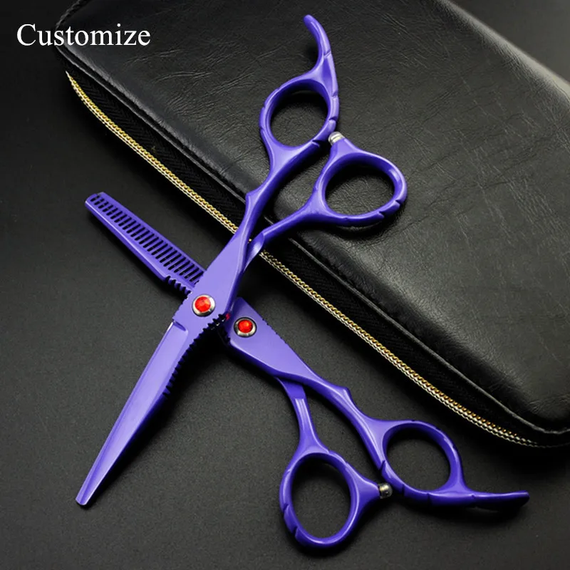Customize professional Japan 440c Purple 6 inch hair salon scissors cutting barber makeup Thinning shears hairdressing scissors
Customize professional Japan 440c Purple 6 inch hair salon scissors cutting barber makeup Thinning shears hairdressing scissors