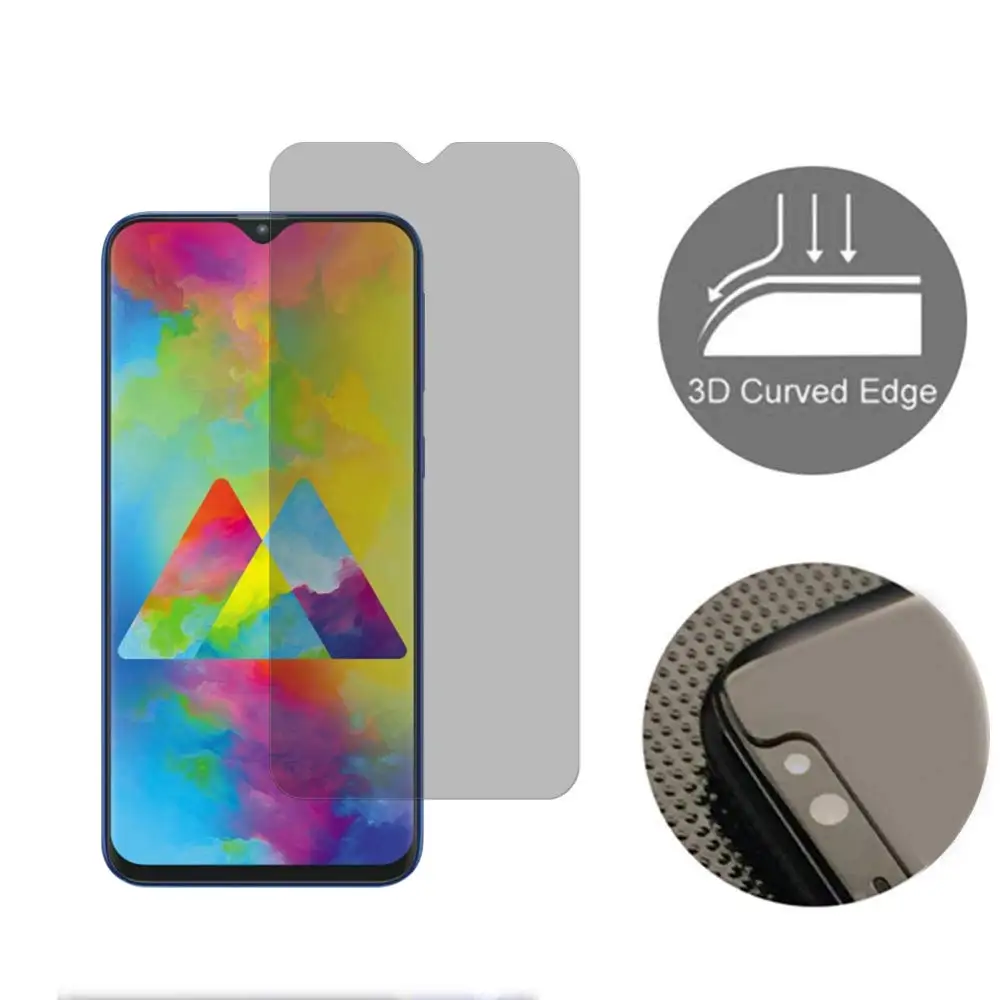 9H закаленное стекло для Samsung Galaxy A10 A30 A40 A50 антишпионское защиты экрана M10 M20 |