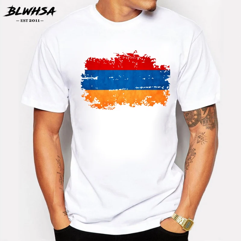 BLWHSA Armenia Flag Men T shirt Summer Fashion Short Sleeve Cotton Brand Design Nostalgia T-shirts Funny Armenia Fans Cheer Tees
BLWHSA Armenia Flag Men T shirt Summer Fashion Short Sleeve Cotton Brand Design Nostalgia T-shirts Funny Armenia Fans Cheer Tees