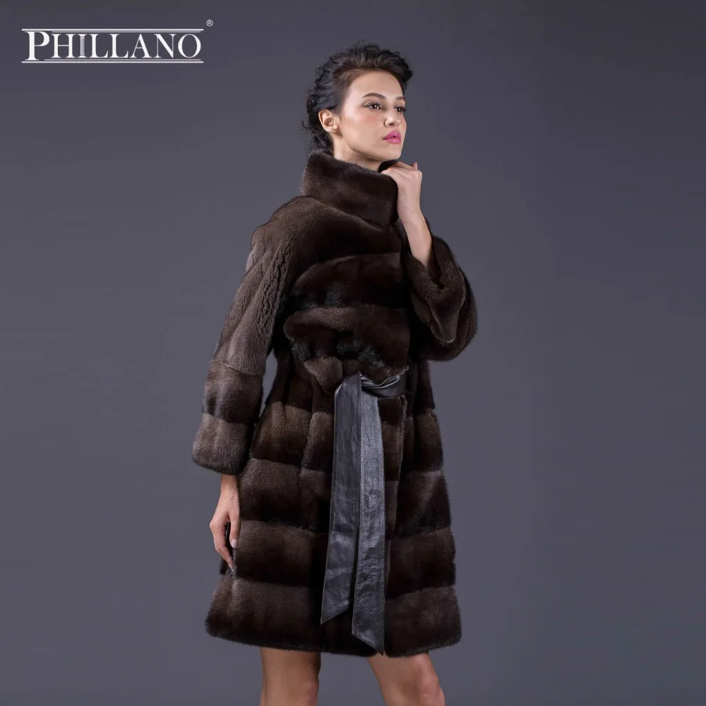 Горящие Товары PHILLANO 2016 Новинка Шубы Из Натурального Меха Норки Скандинавия Дания