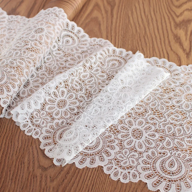 Black/White Elastic Lace Trim Ribbon Fabric DIY Crafts Sewing Supplies Decoration Accessories For Garments 10Yards 18cm wide
Black/White Elastic Lace Trim Ribbon Fabric DIY Crafts Sewing Supplies Decoration Accessories For Garments 10Yards 18cm wide