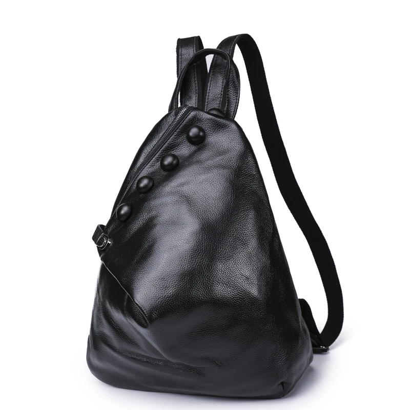 Женский рюкзак BAQI из натуральной воловьей кожи 2019 модная школьная сумка сумки на