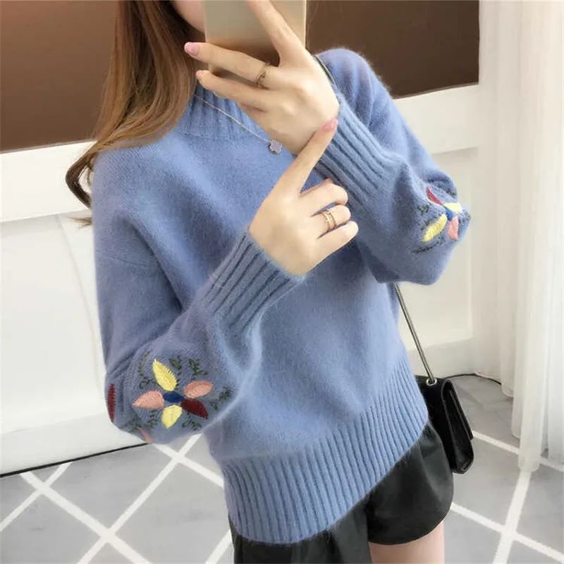 New Fashion 2022 Women Autumn Winter Embroidery Cat Brand Sweater Pullovers Warm Knitted Sweaters Pullover Lady
New Fashion 2022 Women Autumn Winter Embroidery Cat Brand Sweater Pullovers Warm Knitted Sweaters Pullover Lady