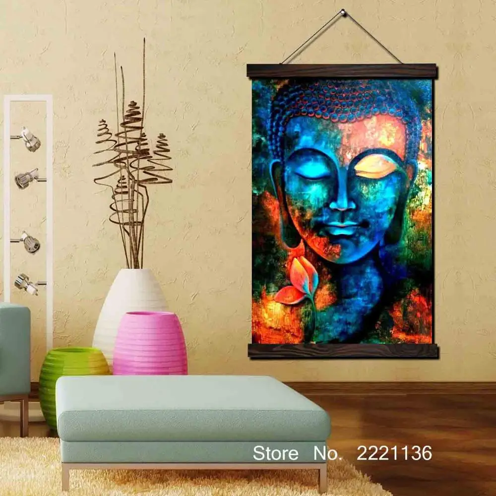 Buddha lotusTradition Framed Scroll Painting HD Wall Art Hanging Canvas Painting HD Printed Pictures for Living Room Decoration
Buddha lotusTradition Framed Scroll Painting HD Wall Art Hanging Canvas Painting HD Printed Pictures for Living Room Decoration