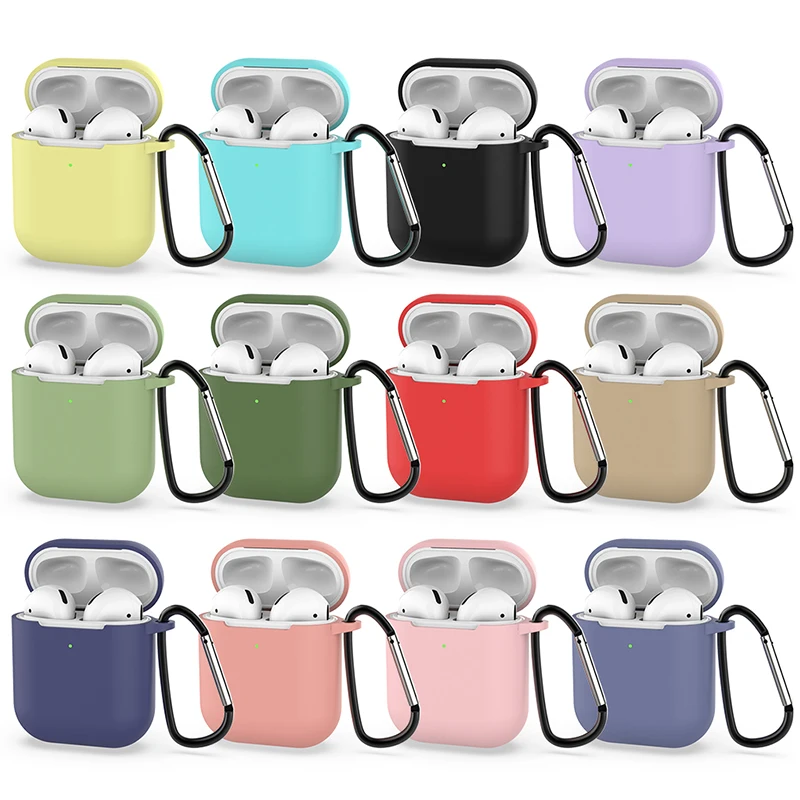 Silicone Soft Bluetooth Wireless Earphone Cases For AirPods 2 Protective Cover Skin Accessories for Apple Airpods2 Charging Case
Silicone Soft Bluetooth Wireless Earphone Cases For AirPods 2 Protective Cover Skin Accessories for Apple Airpods2 Charging Case