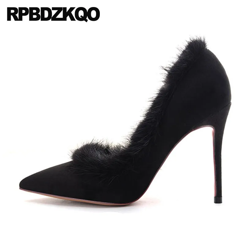 8cm Fur Shoes Ultra Sexy Extreme Pumps High Heels Gray Super Size 33 Pointed Toe Thin Nude New Black Suede Plus Ladies Scarpin
8cm Fur Shoes Ultra Sexy Extreme Pumps High Heels Gray Super Size 33 Pointed Toe Thin Nude New Black Suede Plus Ladies Scarpin