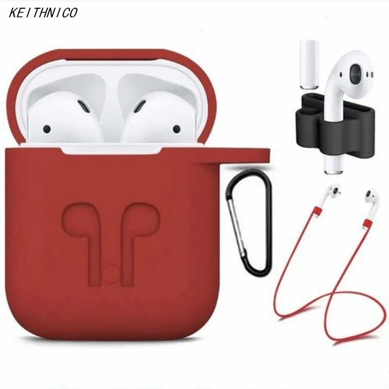 AirPods Case Accessories Shockproof Protective Silicone Cover and Skin with Anti-lost Airpods Strap/Holder for Apple Airpods
AirPods Case Accessories Shockproof Protective Silicone Cover and Skin with Anti-lost Airpods Strap/Holder for Apple Airpods