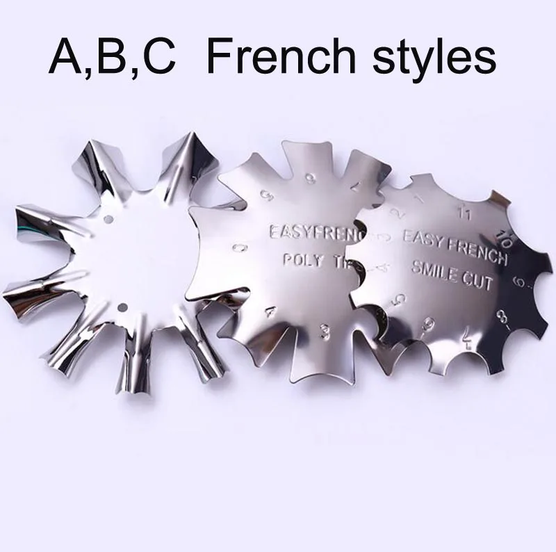 3 Design Nail Template French A/B/C Easy French Edge Trimmer 1PC Nail Stamping Guide Templates Diy Steel Stamping Tools TMB4534
3 Design Nail Template French A/B/C Easy French Edge Trimmer 1PC Nail Stamping Guide Templates Diy Steel Stamping Tools TMB4534