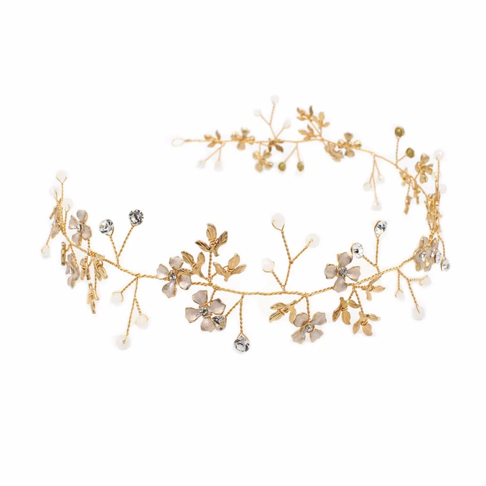 Womens Wedding Dress Accessories Hairband Floral Handmade Hair Accessory Gold Flower Hair Band Bridal Flower Headband O352
Womens Wedding Dress Accessories Hairband Floral Handmade Hair Accessory Gold Flower Hair Band Bridal Flower Headband O352