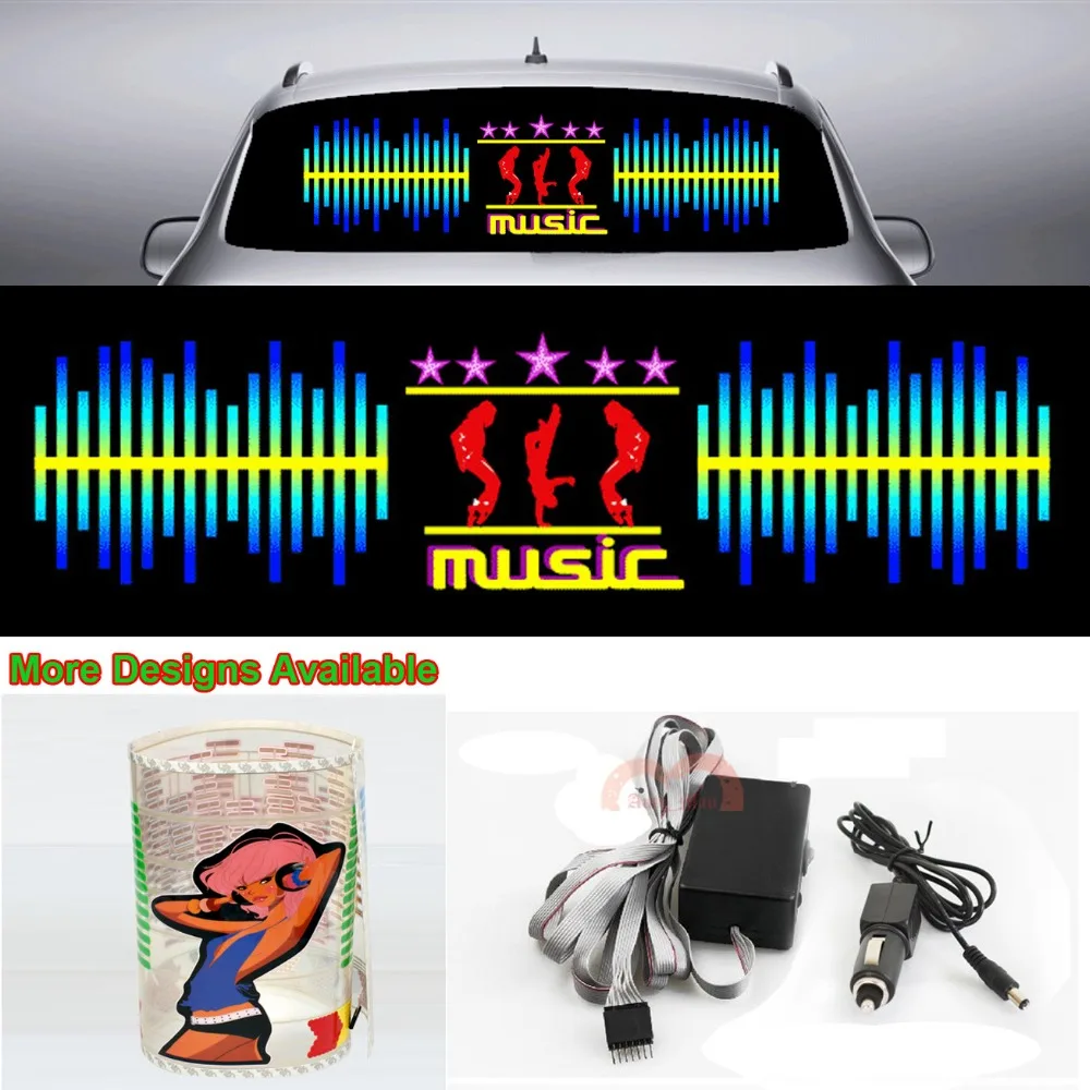 Dynamic Music Car Sticker Sound Rhythm Flash Light Sound Activated Equalizer 90cm*25cm 35.4in*9.84in
Dynamic Music Car Sticker Sound Rhythm Flash Light Sound Activated Equalizer 90cm*25cm 35.4in*9.84in