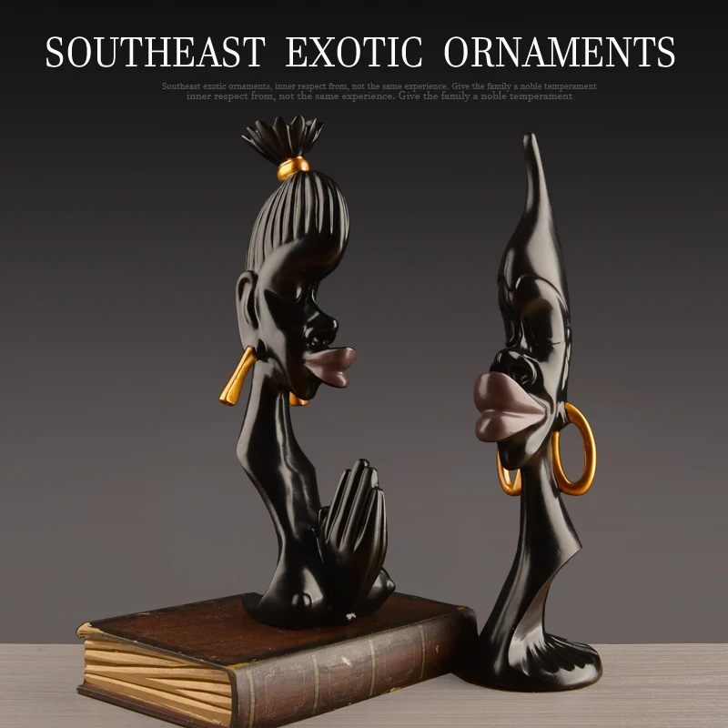 2Pcs/Set Resin Abstract African Couple Lover Figurines vintage home decor crafts People figurine Creative Southeast Asia Lovers
2Pcs/Set Resin Abstract African Couple Lover Figurines vintage home decor crafts People figurine Creative Southeast Asia Lovers
