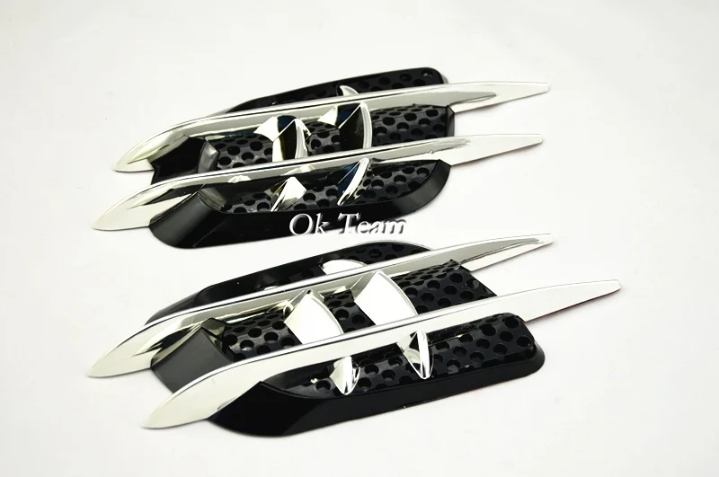 Free Shipping 2pcs Car Truck Auto Decorative Side Vent Air Flow Fenders 3D Sticker Emblem Black Hot Selling Car body sticker
Free Shipping 2pcs Car Truck Auto Decorative Side Vent Air Flow Fenders 3D Sticker Emblem Black Hot Selling Car body sticker