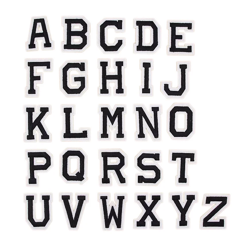 26 English Letter Embroidery Ironing Patch New Design Patch Embroidery DIY Clothing Cowboy Hat Backpack Fashion Fabric
26 English Letter Embroidery Ironing Patch New Design Patch Embroidery DIY Clothing Cowboy Hat Backpack Fashion Fabric