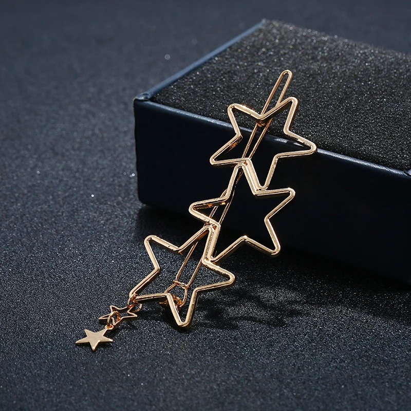 Hot Women Hollow Out Star Tassel Hair Clip Barrettes Hairpin Clamps Accessories Decoration
Hot Women Hollow Out Star Tassel Hair Clip Barrettes Hairpin Clamps Accessories Decoration