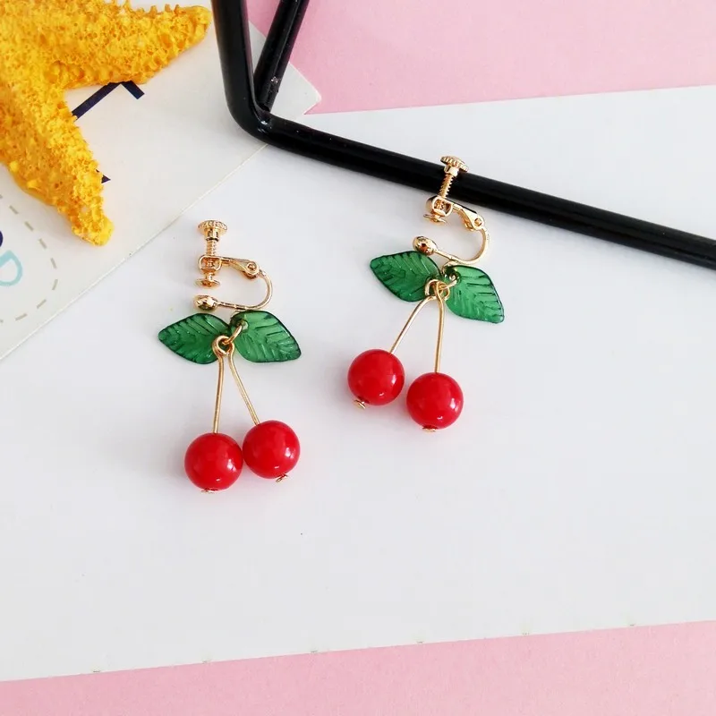 Hot red Cherry earrings eardrop Sweet fruit fresh cherry eardrop female fashion youth beautiful girl students earrings for women
Hot red Cherry earrings eardrop Sweet fruit fresh cherry eardrop female fashion youth beautiful girl students earrings for women