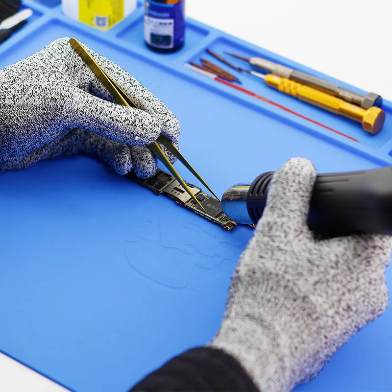 Mechanic Mobile Phone Motherboard Maintenance High Temperature Resistant Work Mat Silicone Rubber Storage Pad
Mechanic Mobile Phone Motherboard Maintenance High Temperature Resistant Work Mat Silicone Rubber Storage Pad