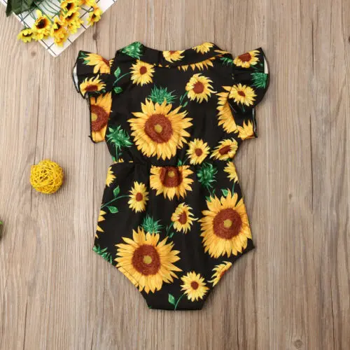 Summer Toddler Baby Girl Clothes Sunflower Off Shoulder Romper Jumpsuit Outfits Sunsuit 0-4Y
Summer Toddler Baby Girl Clothes Sunflower Off Shoulder Romper Jumpsuit Outfits Sunsuit 0-4Y