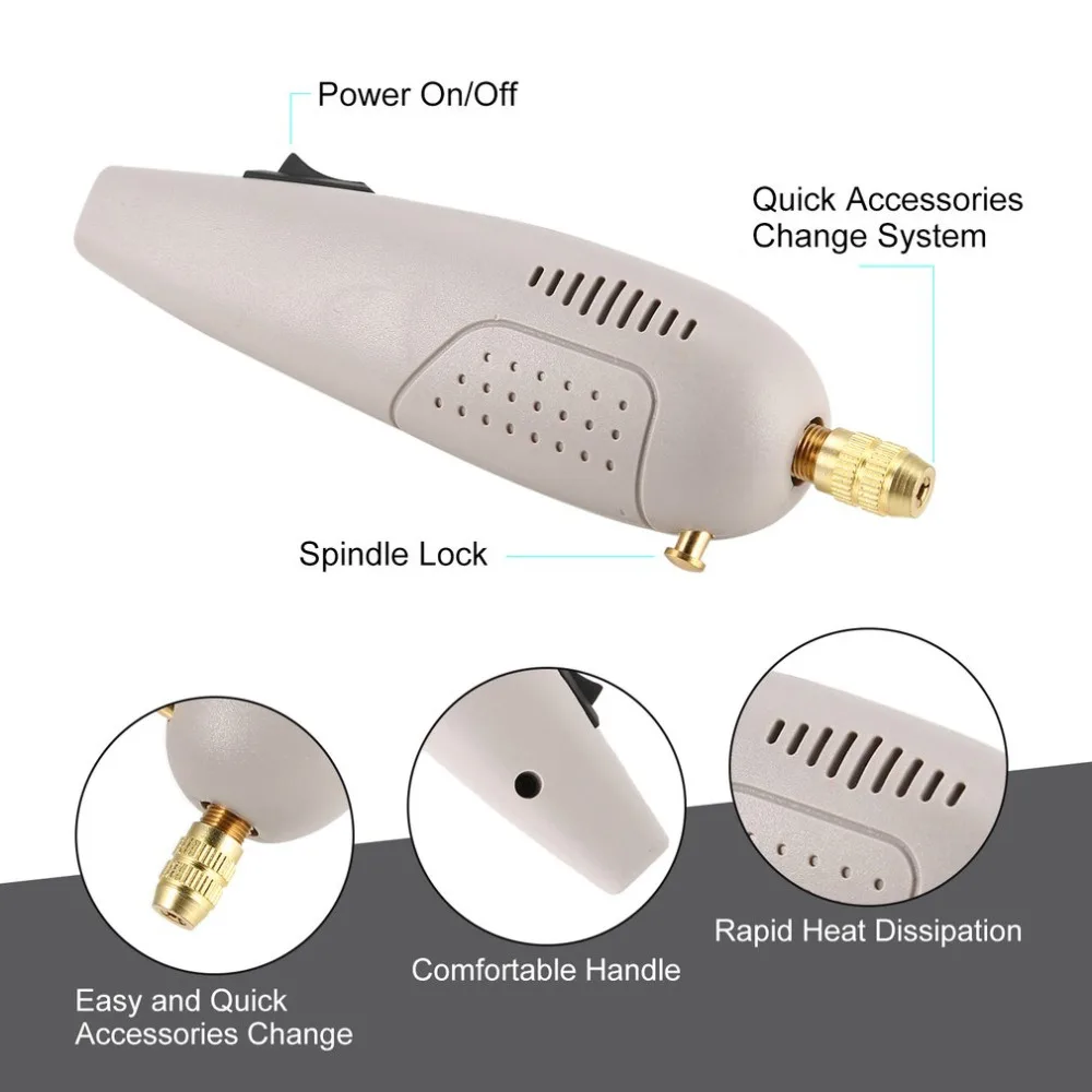 P500-1 12W Electric Drill Mini Grinder Set Drilling Engraving DIY Power Rotary Tool Kit Grinding Engraver Pen 8000r/min | Инструменты