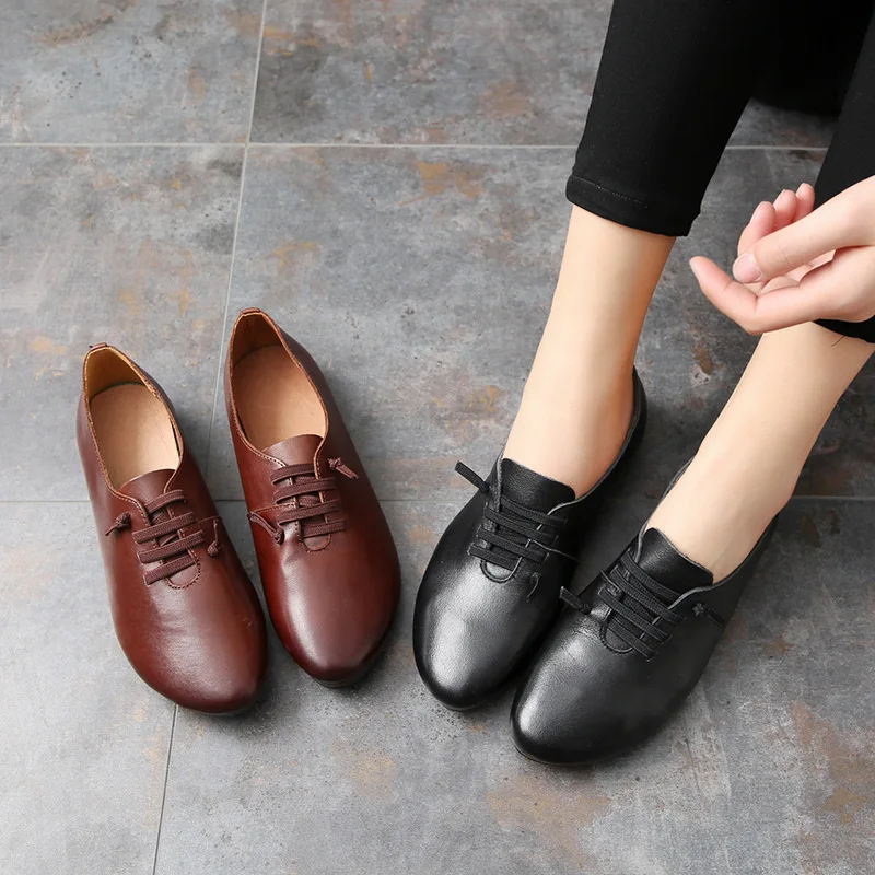 Hot Selling 100% Genuine Leather Shoes Flat Shoes Woman Shoes 2019 New Lace-up Square Head Fashion Shoes Casual Sneakers Flats
Hot Selling 100% Genuine Leather Shoes Flat Shoes Woman Shoes 2019 New Lace-up Square Head Fashion Shoes Casual Sneakers Flats