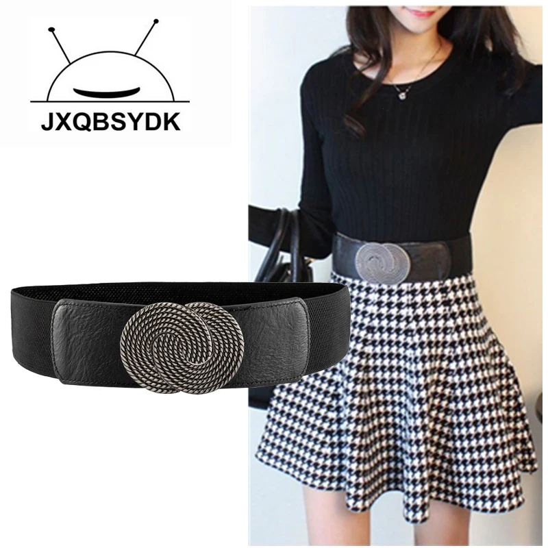 JXQBSYDK European and American Style Fashion Round Buckle Belts for Women Belts 6cm wide Female Elastic Corset Belts
JXQBSYDK European and American Style Fashion Round Buckle Belts for Women Belts 6cm wide Female Elastic Corset Belts