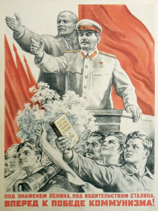 Советский CCCP СССР Сталин руководство Ленин баннер классические настенные