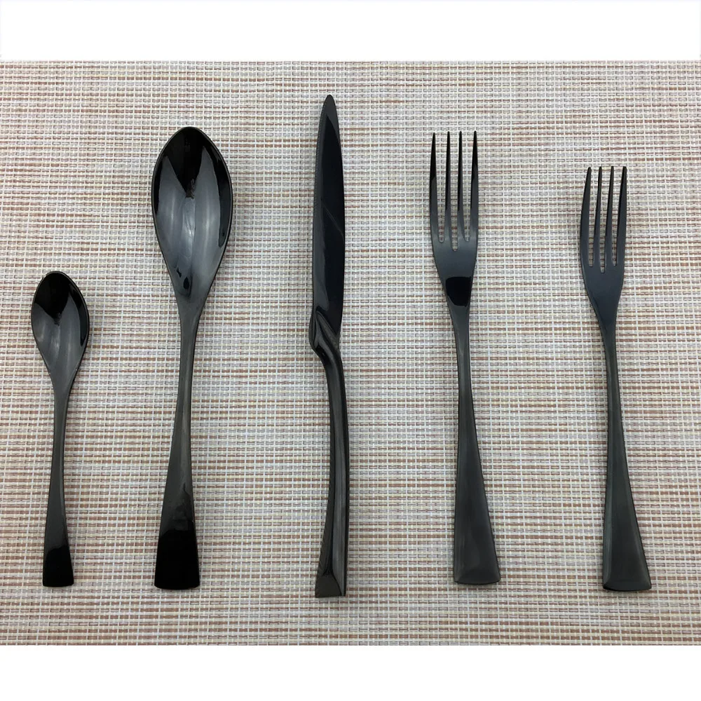 1 Piece Black Dinnerware Set Mirror Stainless Steel Western Silverware Food Salad Tableware Sets Fork Steak Knife Cutlery Set
1 Piece Black Dinnerware Set Mirror Stainless Steel Western Silverware Food Salad Tableware Sets Fork Steak Knife Cutlery Set