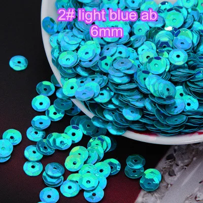 Loose Sequins 50g 6mm Cup Round Sequins Paillettes Sewing Decoration Artesanatos Acessorios 2# Light Blue AB-M
Loose Sequins 50g 6mm Cup Round Sequins Paillettes Sewing Decoration Artesanatos Acessorios 2# Light Blue AB-M