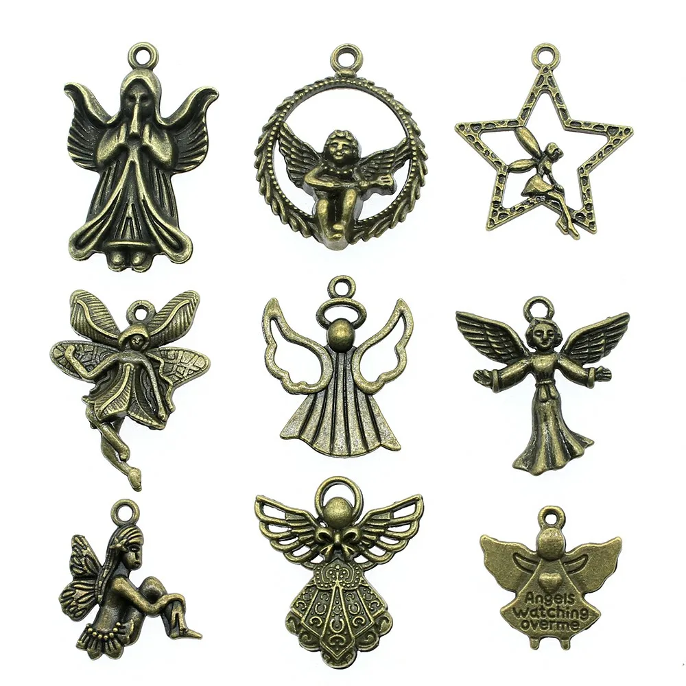 10pcs Charms Angel Antique Bronze Color Angel Charms For Jewelry Making Charms Angel Jewelry Findings DIY
10pcs Charms Angel Antique Bronze Color Angel Charms For Jewelry Making Charms Angel Jewelry Findings DIY
