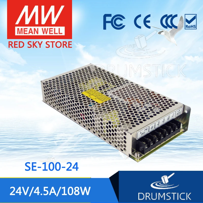 (Only 11.11)MEAN WELL SE-100-24 (2Pcs) 24V 4.5A meanwell SE-100 24V 108W Single Output Switching Power Supply
(Only 11.11)MEAN WELL SE-100-24 (2Pcs) 24V 4.5A meanwell SE-100 24V 108W Single Output Switching Power Supply