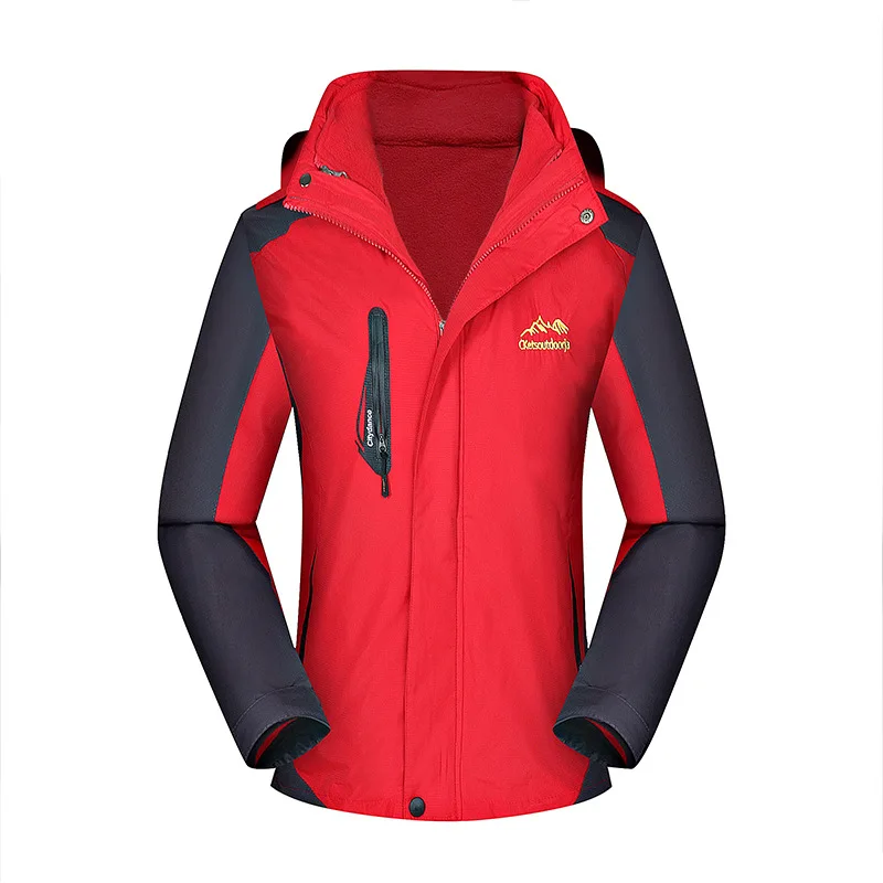 Женская утепленная лыжная куртка флисовая одежда водонепроницаемая уличная для