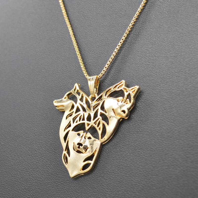 High Quality Alloy Three Dogs Pendant Necklaces Jewelry Siberian Husky Family Necklaces Drop Shipping
High Quality Alloy Three Dogs Pendant Necklaces Jewelry Siberian Husky Family Necklaces Drop Shipping