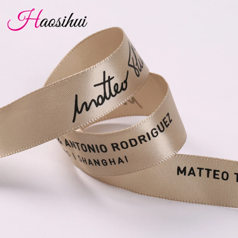 HAOSIHUI Free design 3/4''(19mm) wholesale ribbon Custom Logo DIY Printing satin Wedding & Personalized brand 100yards/lot 
HAOSIHUI Free design 3/4''(19mm) wholesale ribbon Custom Logo DIY Printing satin Wedding & Personalized brand 100yards/lot