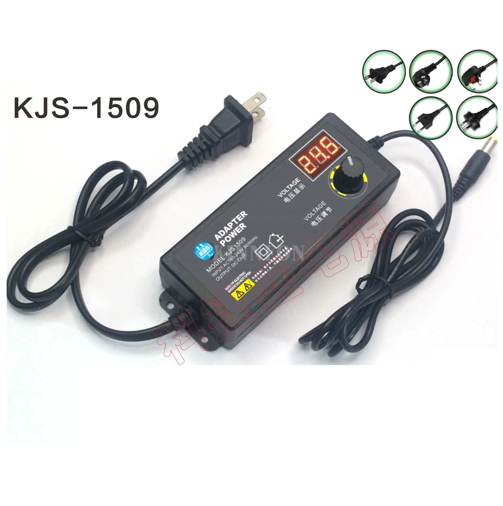 50Pcs/Lot Adjustable 3v-24v Adapter With Display Screen Of Voltage 3v/4.5v/5v/6v /9v /13.5v/15v 1.5a Power Supply Adatper
50Pcs/Lot Adjustable 3v-24v Adapter With Display Screen Of Voltage 3v/4.5v/5v/6v /9v /13.5v/15v 1.5a Power Supply Adatper