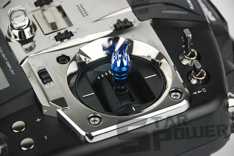 Звезда мощность 3D Красочные Gimbal палки головки для Futaba JR FrSky X7 X9DPlus X10S X12S