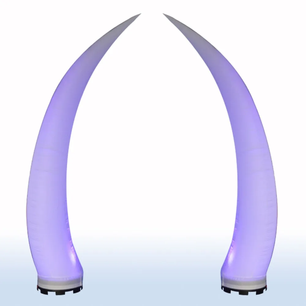 2 Pieces Inflatable LED Ivory 10-feet Glowing in the Dark Lighted Tusk with Blower for Advertising Wedding Party
2 Pieces Inflatable LED Ivory 10-feet Glowing in the Dark Lighted Tusk with Blower for Advertising Wedding Party