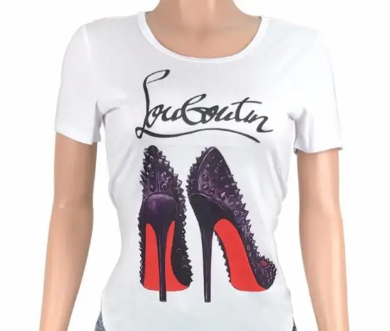 White T Shirt Women Tops Fashion High Heel Shoes Letter Print Tshirt 2021 Women Shirts Summer Short Sleeve Tee Shirt Femme
White T Shirt Women Tops Fashion High Heel Shoes Letter Print Tshirt 2021 Women Shirts Summer Short Sleeve Tee Shirt Femme