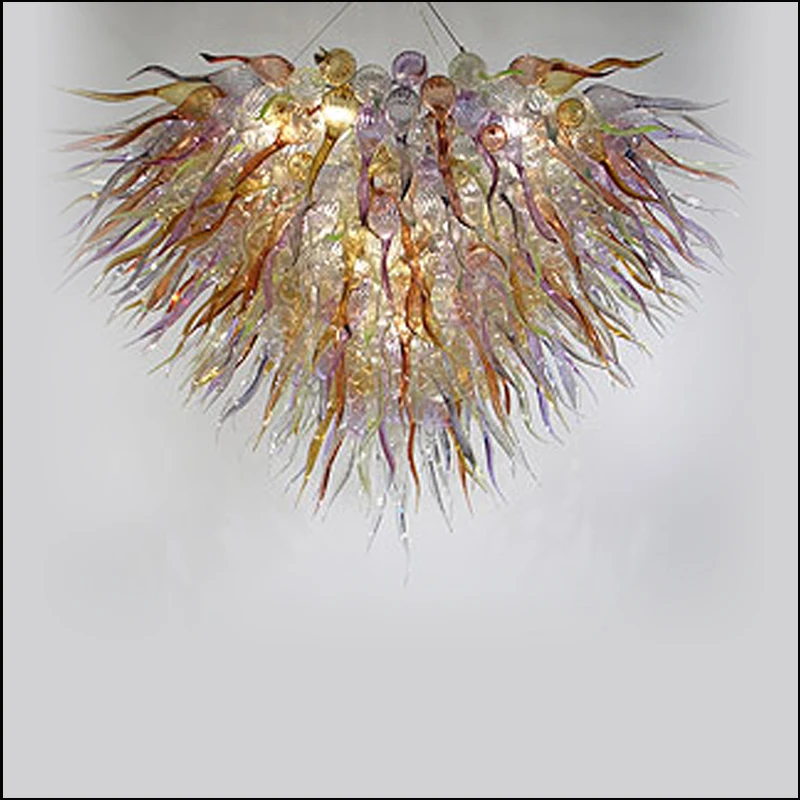 New Arrival 100% Hand Blown Murano Chihuly Style Customized Glass Hanging LED Chandeliers for Hotel Decor
New Arrival 100% Hand Blown Murano Chihuly Style Customized Glass Hanging LED Chandeliers for Hotel Decor
